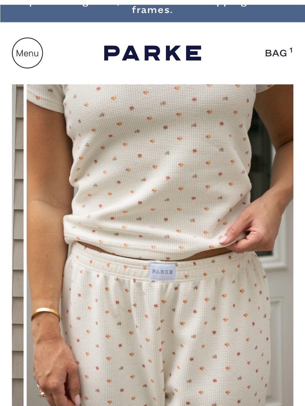 Parke Waffle Boxer Pants - Sunset Floral (Parke x Maggie and Emma MacDonald)
